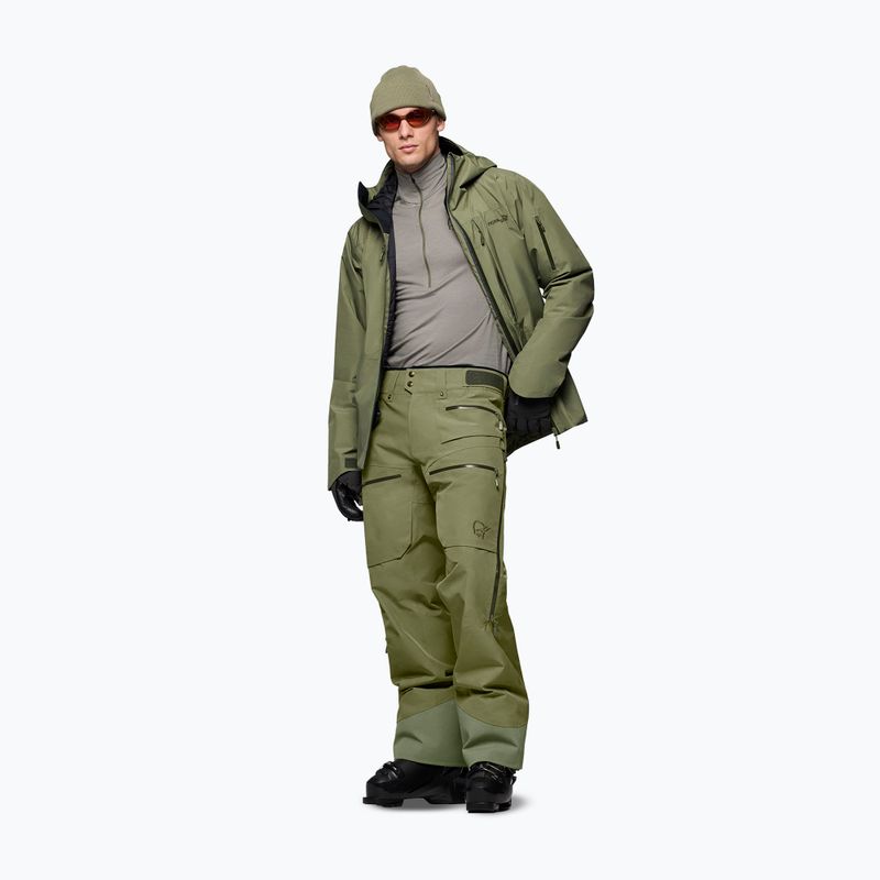 Штани лижні чоловічі Norrona Lofoten Gore-Tex Insulated deep lichen green 2