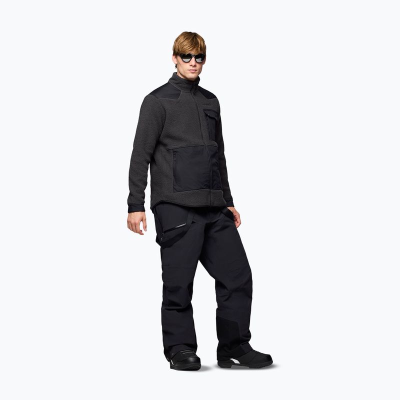 Кофта флісова чоловіча Norrona Tamok Warm3 phantom/caviar black 2