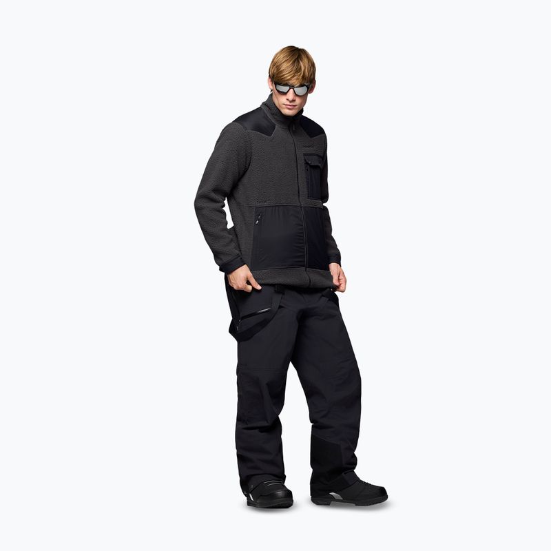 Кофта флісова чоловіча Norrona Tamok Warm3 phantom/caviar black 4