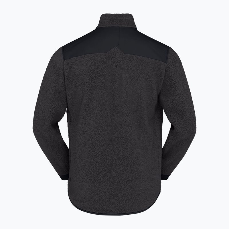 Кофта флісова чоловіча Norrona Tamok Warm3 phantom/caviar black 6