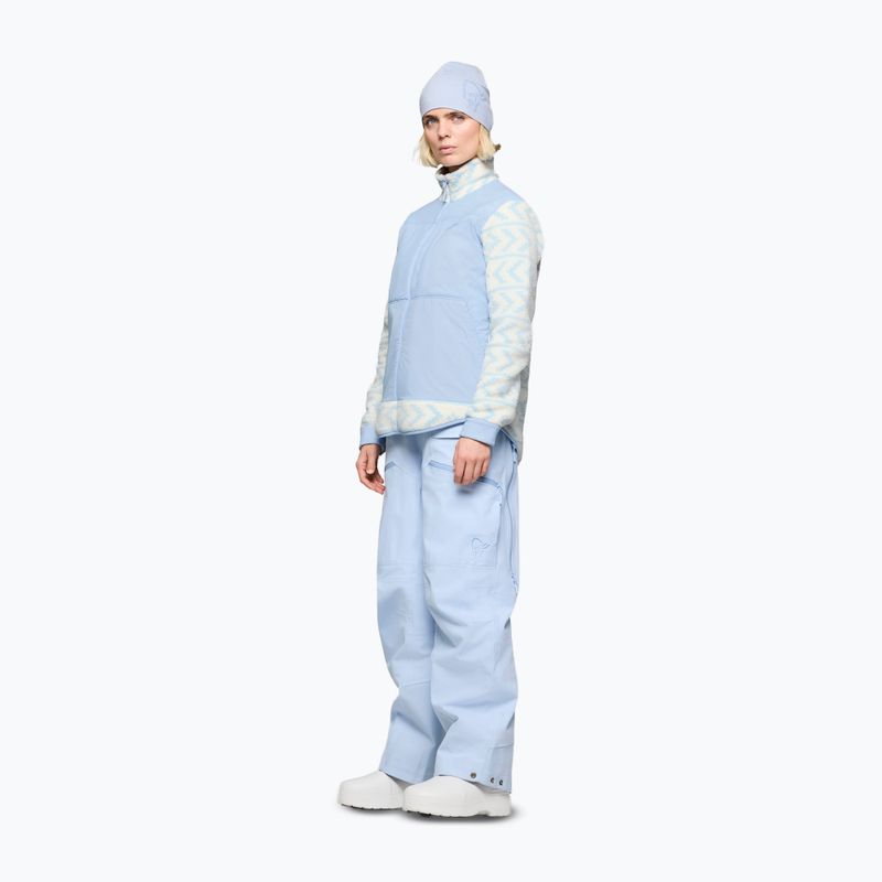 Кофта флісова чоловіча Norrona Tamok Warm3 whisper white/cashmere blue 2