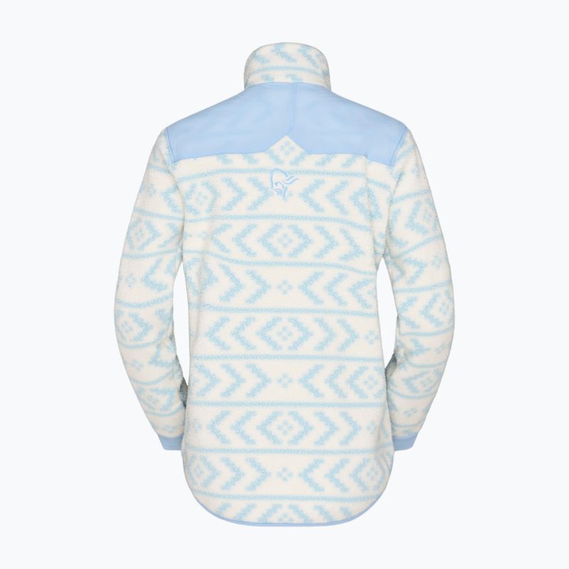 Кофта флісова чоловіча Norrona Tamok Warm3 whisper white/cashmere blue 5