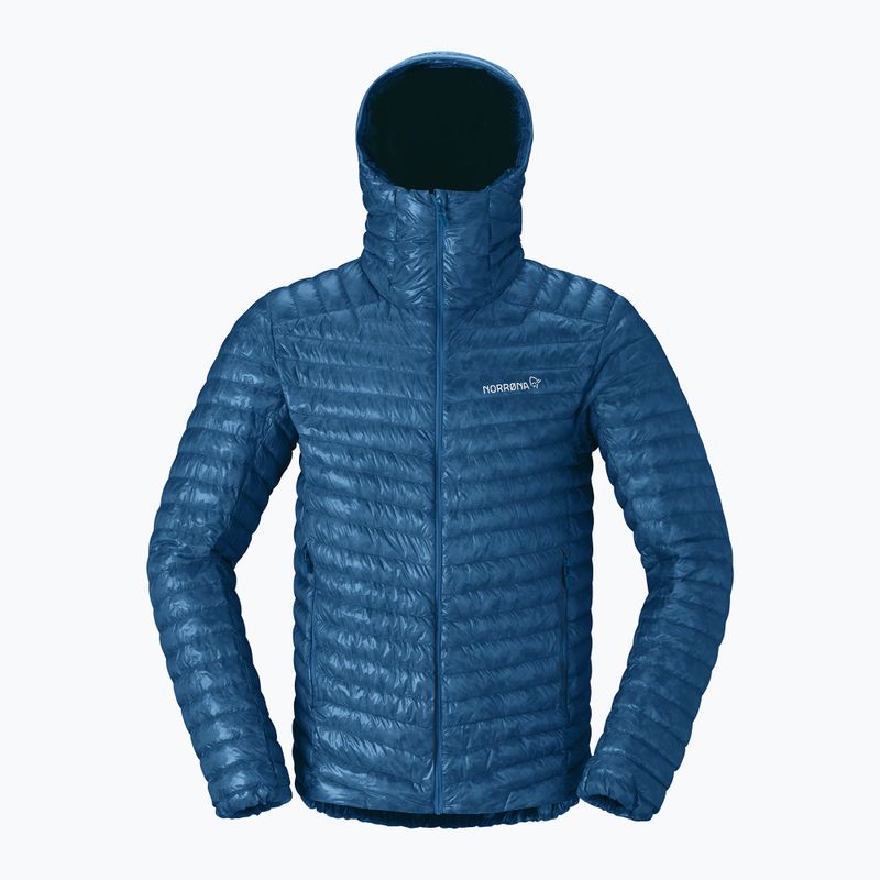 Пуховик чоловічий Norrona Trollveggen Down800 Super Light Hood dark blue 5