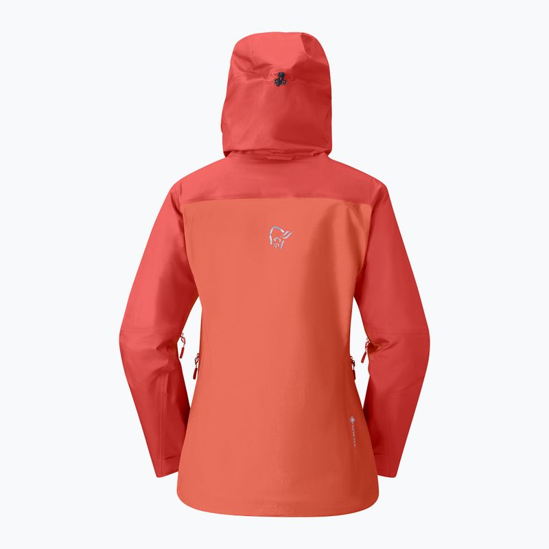 Куртка дощовик жіноча NORRONA Falketind Gore-Tex deep sea coral/baked apple 6