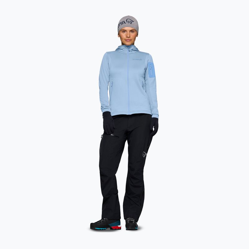 Кофта трекінгова жіноча NORRONA Falketind Warm2 Stretch Hood cashmere blue/allure 2