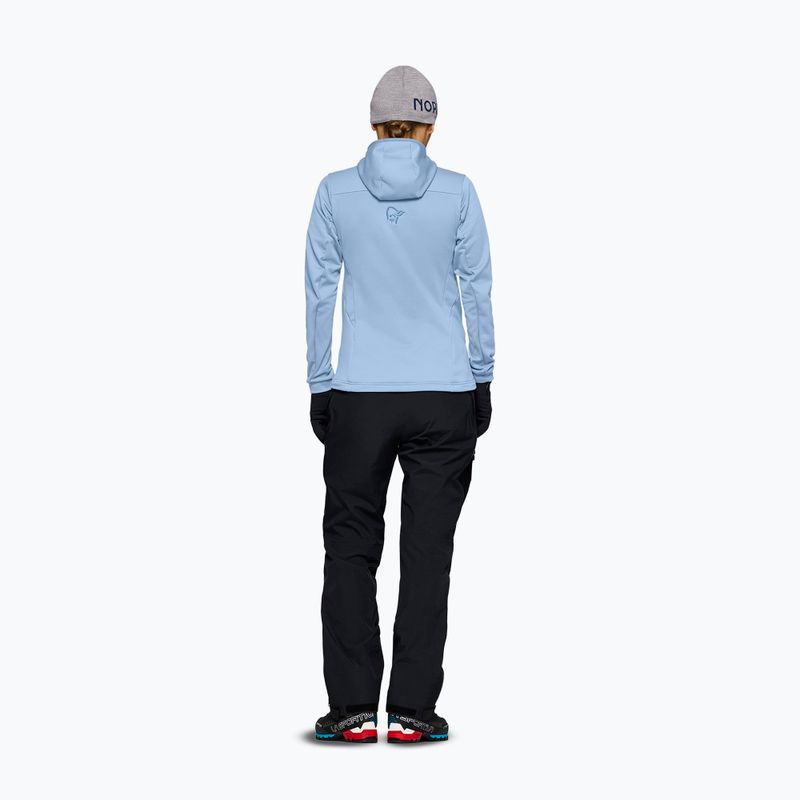 Кофта трекінгова жіноча NORRONA Falketind Warm2 Stretch Hood cashmere blue/allure 3