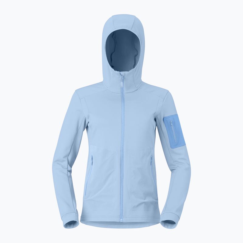 Кофта трекінгова жіноча NORRONA Falketind Warm2 Stretch Hood cashmere blue/allure 5