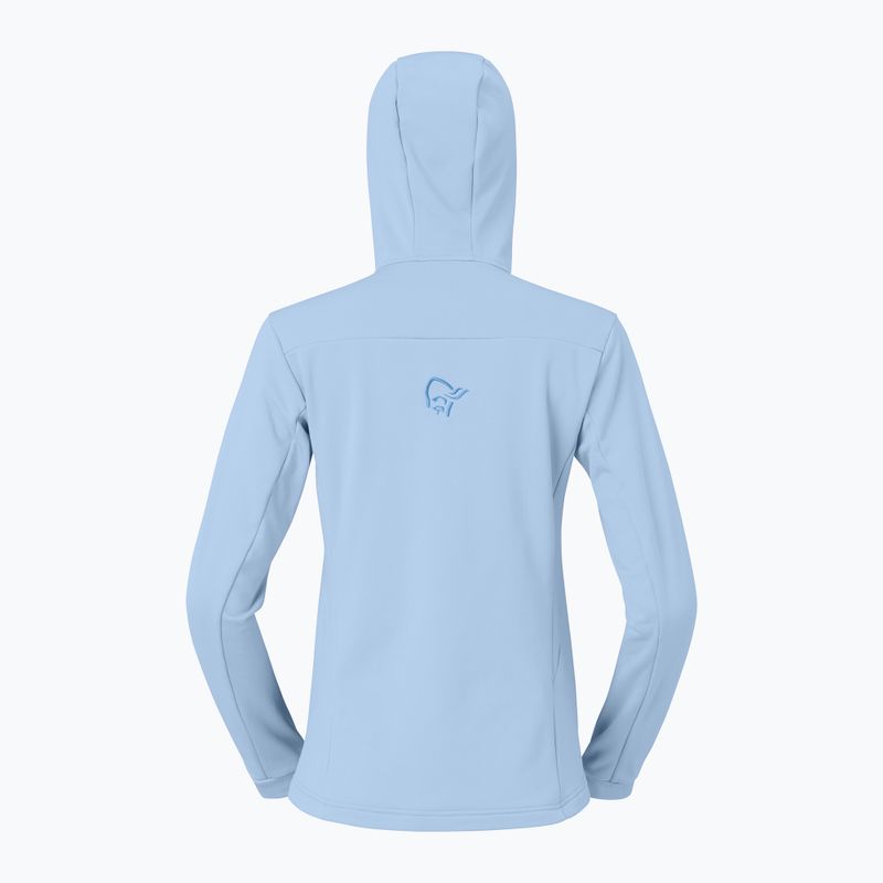 Кофта трекінгова жіноча NORRONA Falketind Warm2 Stretch Hood cashmere blue/allure 6