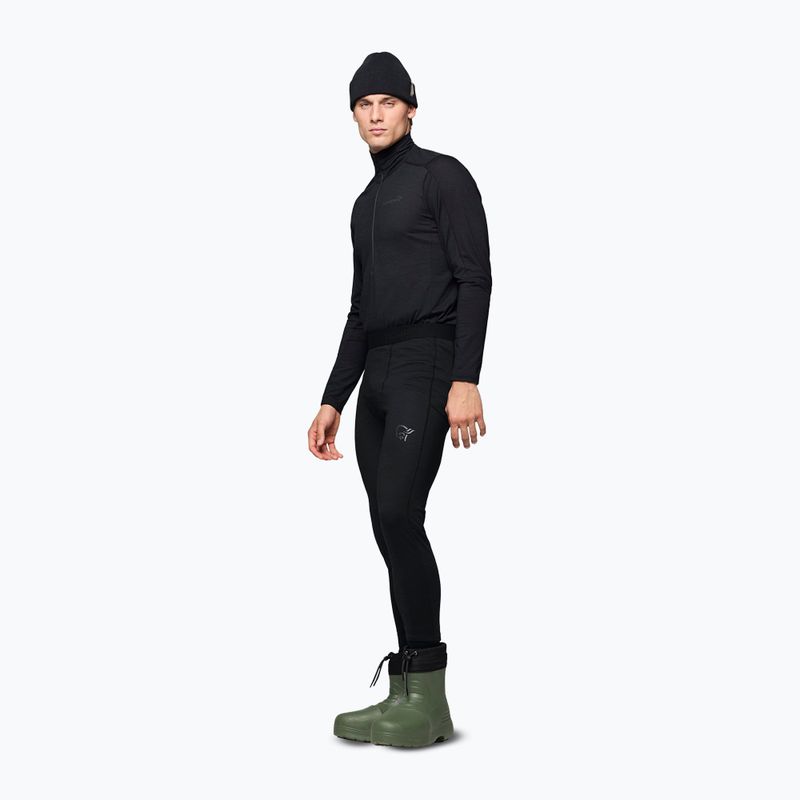Штани термоактивні чоловічі NORRONA Falketind Equaliser Ull Long caviar black 4