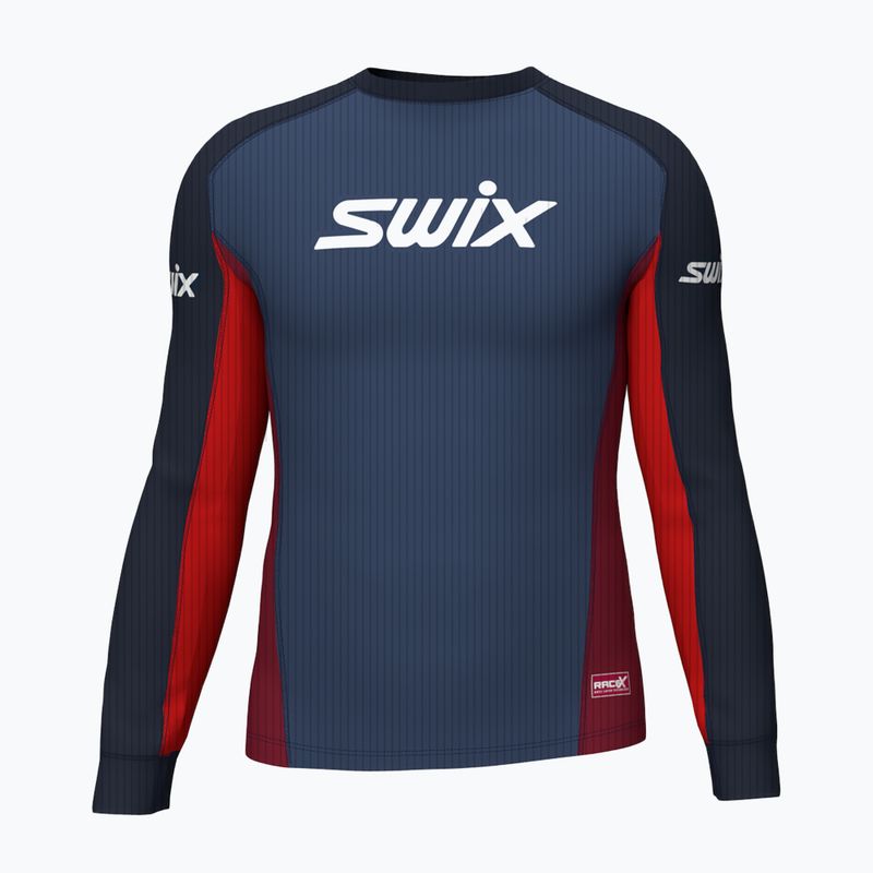 Термокофта чоловіча Swix Racex Bodyw синьо-червона 40811-75120