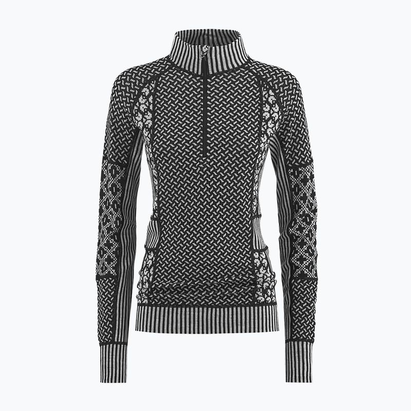 Кофта термоактивна жіноча KARI TRAA Smekker Half Zip black 5
