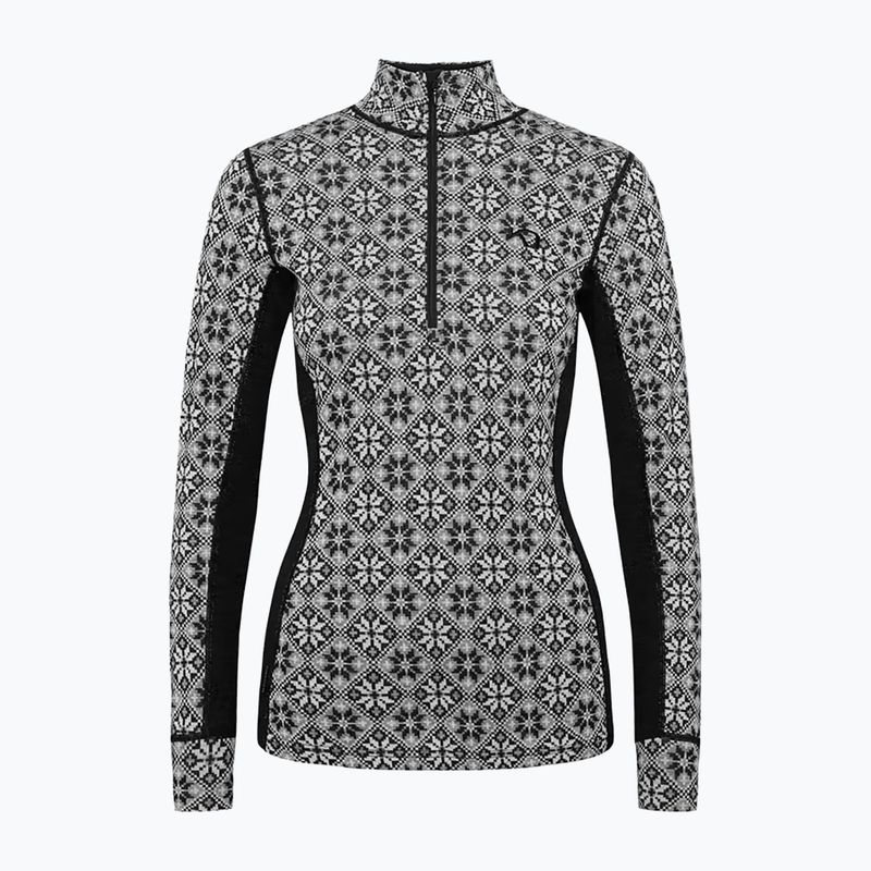 Кофта термоактивна жіноча KARI TRAA Rose Half Zip black 4