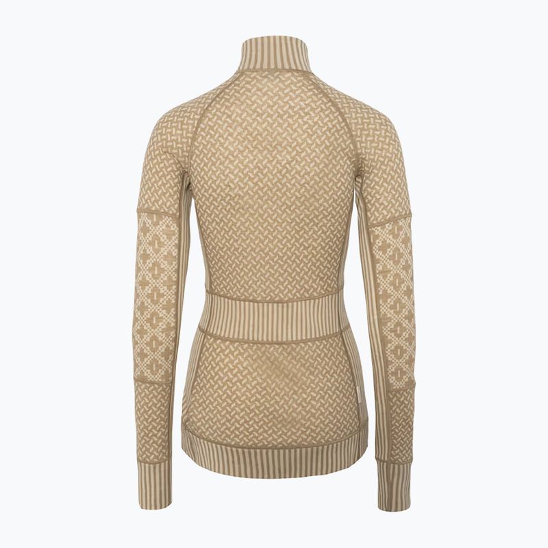 Кофта термоактивна жіноча KARI TRAA Smekker Half Zip mocha 4