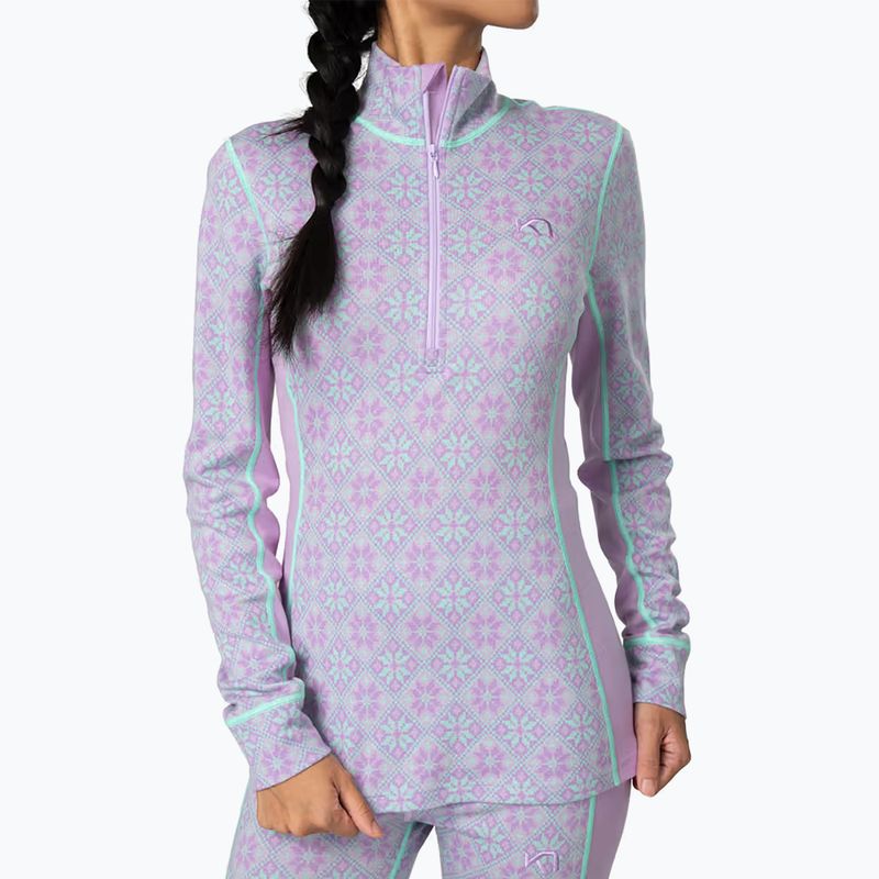 Кофта термоактивна жіноча KARI TRAA Rose Half Zip lily 4