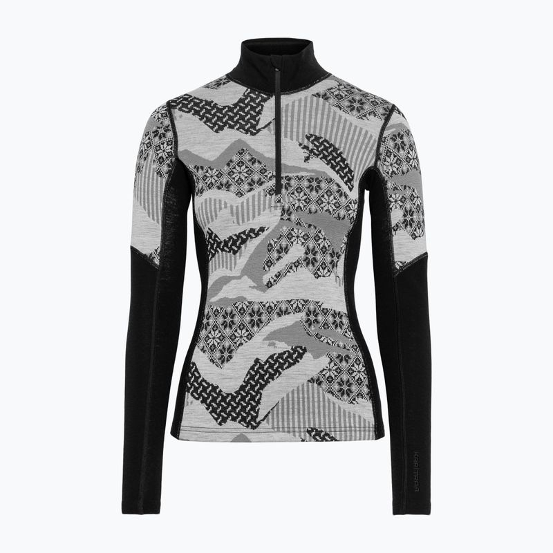 Кофта термоактивна жіноча KARI TRAA Olea Half Zip black 4