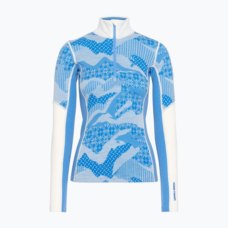 Кофта термоактивна жіноча KARI TRAA Olea Half Zip ocean 5