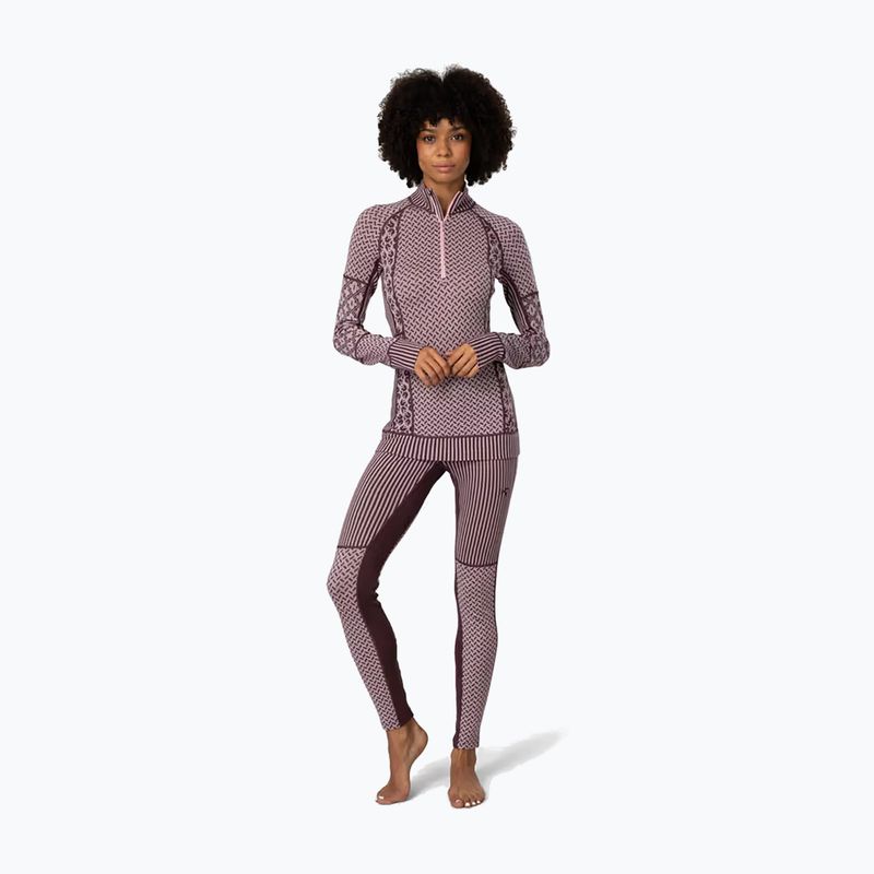 Кофта термоактивна жіноча KARI TRAA Smekker Half Zip cocoa powder 2