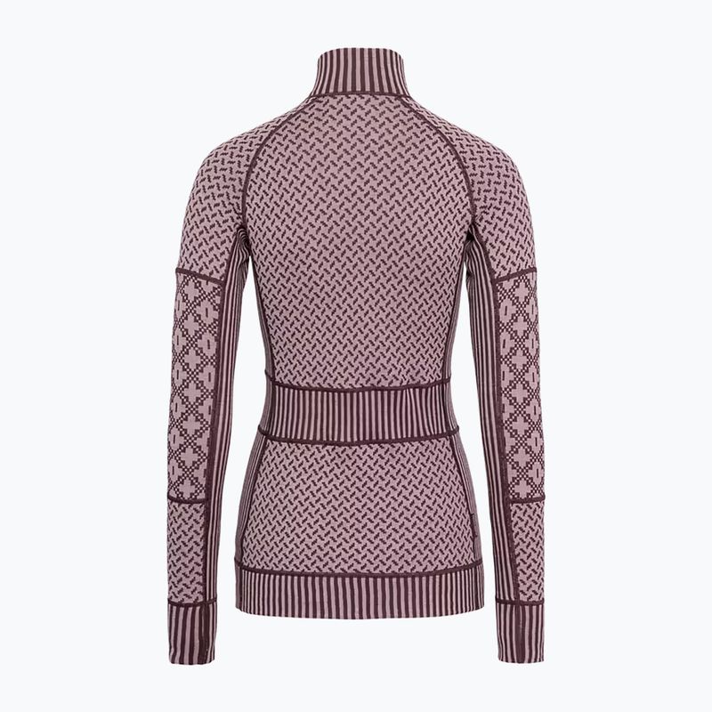 Кофта термоактивна жіноча KARI TRAA Smekker Half Zip cocoa powder 5
