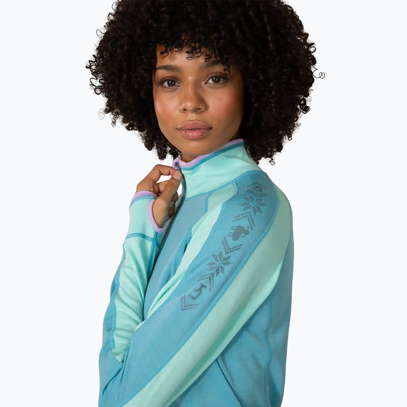Кофта термоактивна жіноча KARI TRAA Mila Half Zip blue lagoon 4