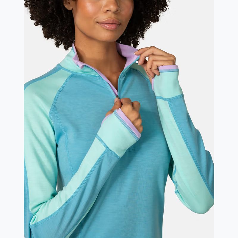 Кофта термоактивна жіноча KARI TRAA Mila Half Zip blue lagoon 5