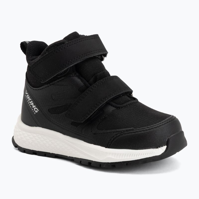 Дитяче взуття Viking Footwear Equip Mid 2V Waterproof чорного кольору