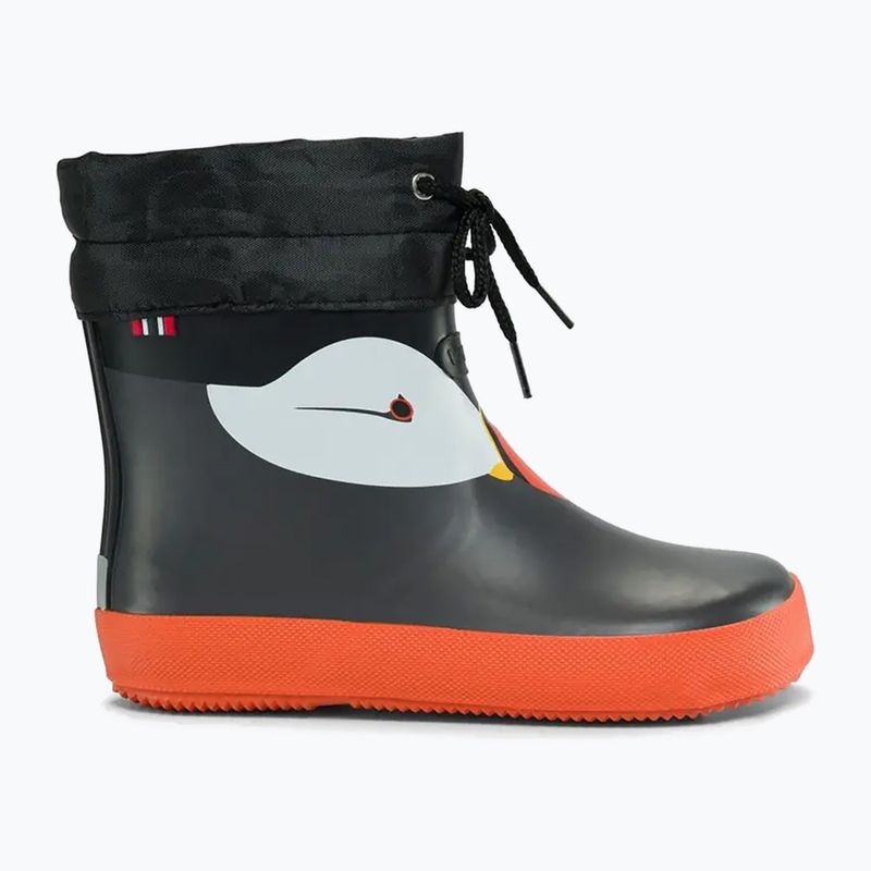 Дитячі гумові чоботи Viking Footwear Alv Barefoot з відбитком лапи чорного кольору 8