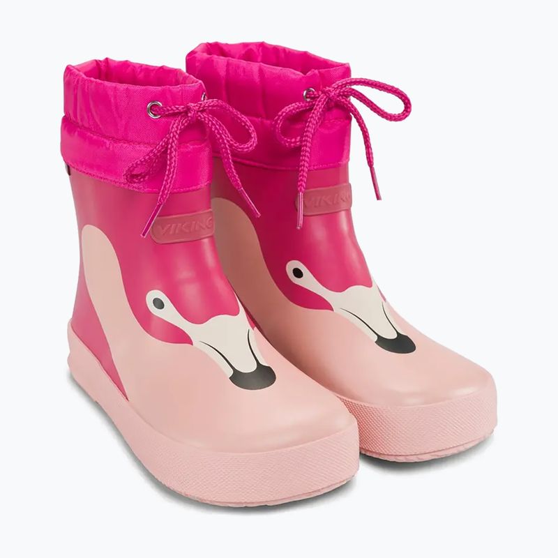 Дитячі гумові чоботи Viking Footwear Alv Barefoot Paw Print світло-рожевий/маджента 10