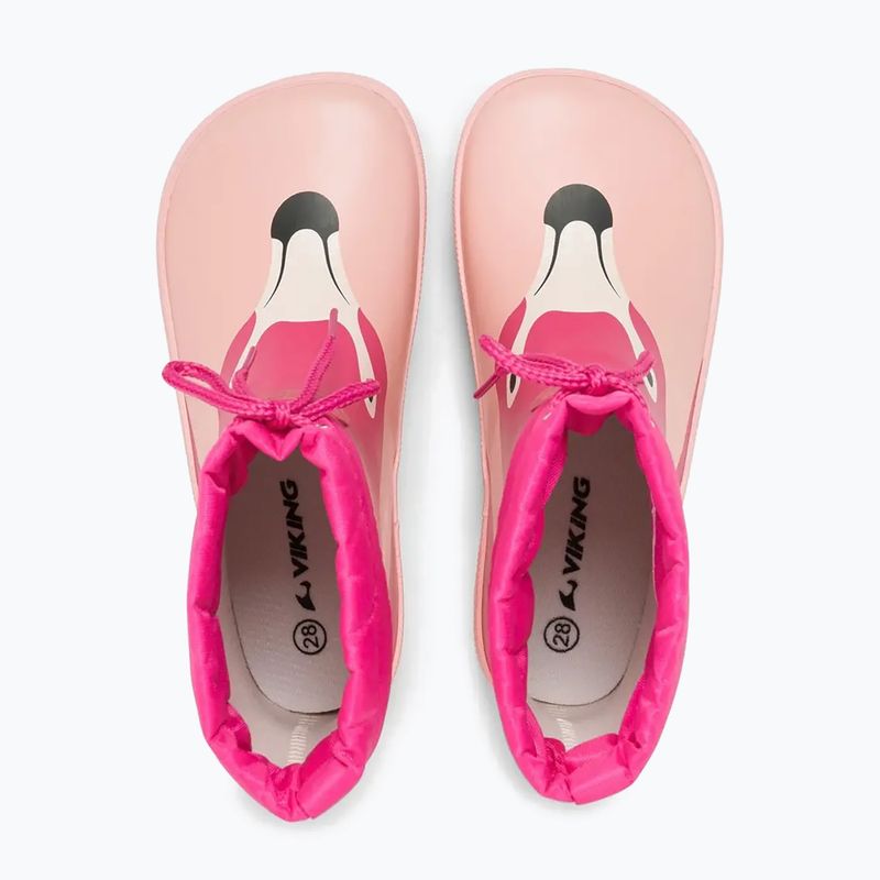Дитячі гумові чоботи Viking Footwear Alv Barefoot Paw Print світло-рожевий/маджента 12