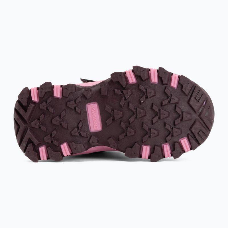 Дитяче взуття Viking Footwear Track Mid 2V Waterproof сливовий/багатоколірний 4
