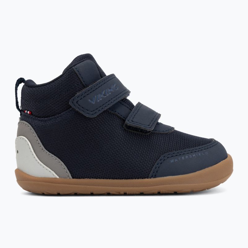 Взуття барефоот дитяче Viking Alv Barefoot Mid 2V Waterproof navy 2
