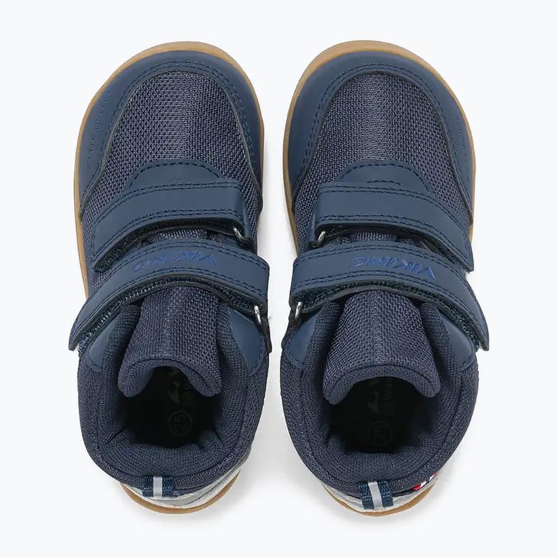 Дитячі barefoot черевики Viking Footwear Alv Barefoot Mid 2V Waterproof темно-сині 13