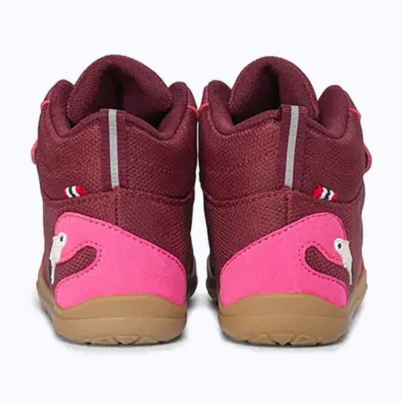 Дитячі barefoot черевики Viking Footwear Alv Barefoot Mid 2V Waterproof бордові 11