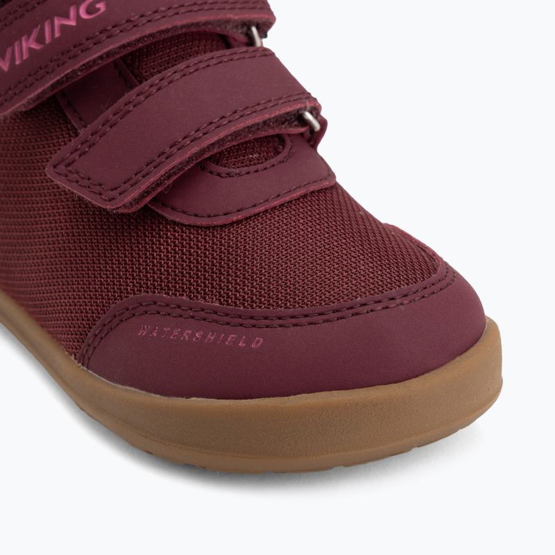 Взуття барефоот дитяче Viking Alv Barefoot Mid 2V Waterproof burgundy 7