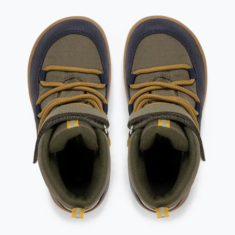 Дитячі barefoot черевики Viking Footwear Birch Barefoot Mid 1V Waterproof темно-сині/оливкові 12