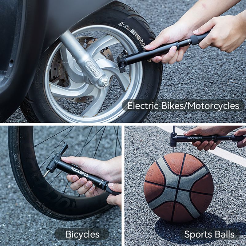 Насос велосипедний Rockbros 42320010 120psi black 6