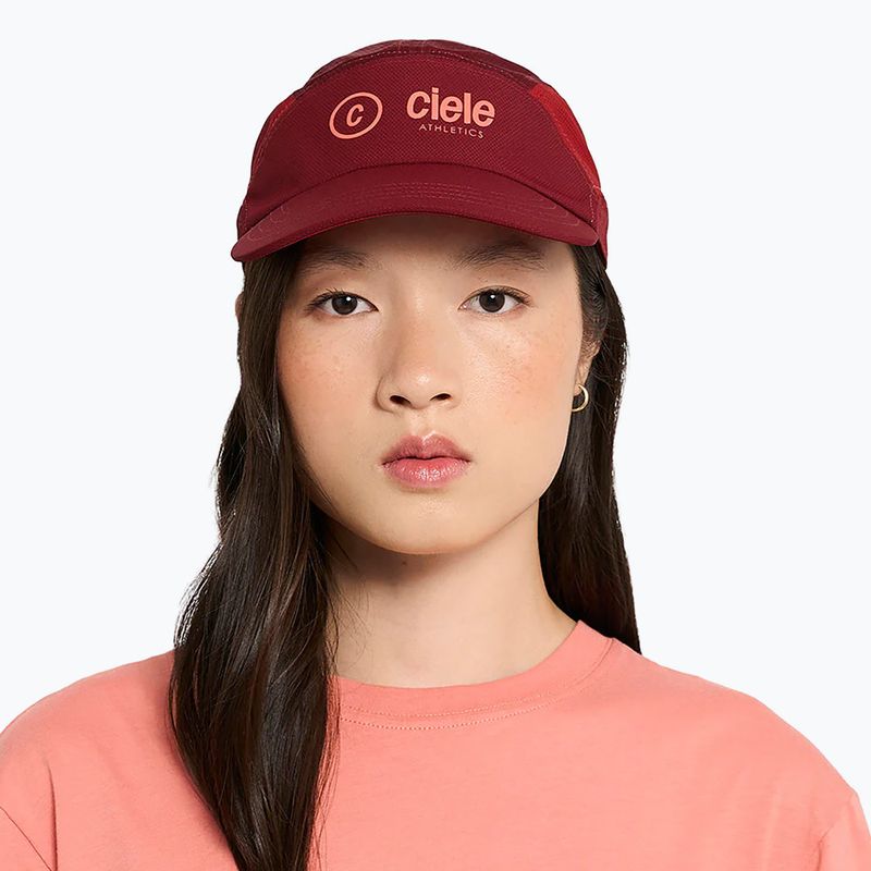 Кепка Ciele Athletics FSTCap SC Classic Cside crimson red/merlot 4