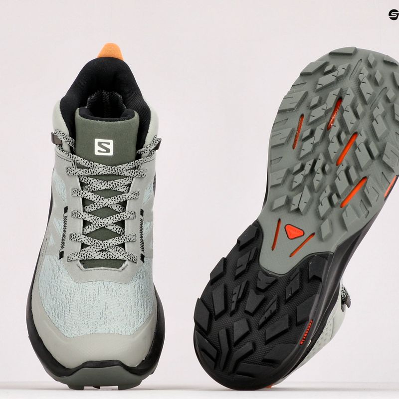 Черевики для трекінгу чоловіче Salomon Outpulse Mid Gore-Tex зелено-чорні L41588900 13