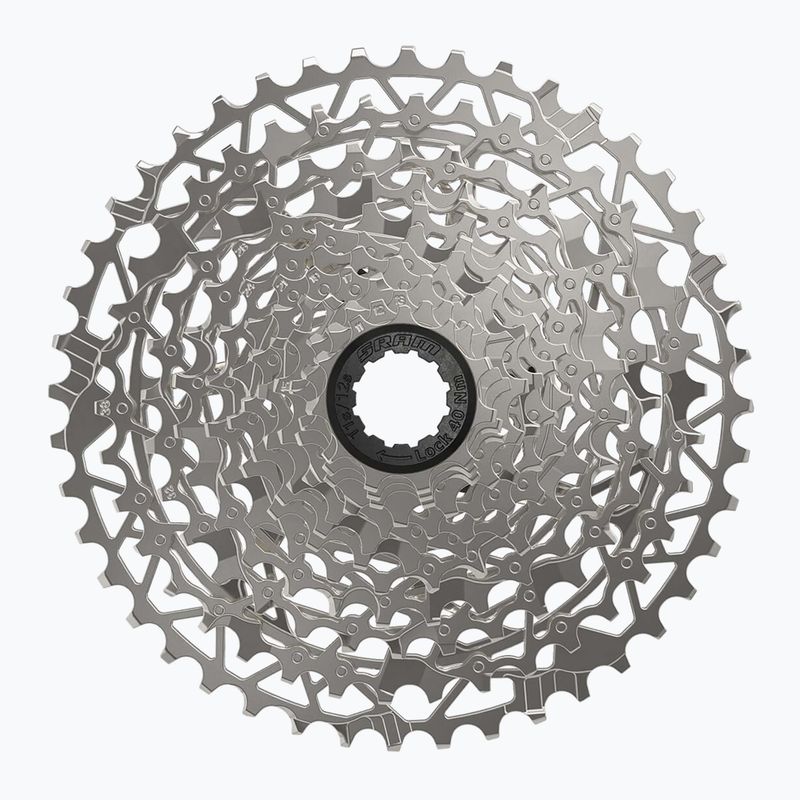Касета для велосипеда SRAM AM CS PG 1231 D1 XPLR 12rz 11-44T сріблястого кольору