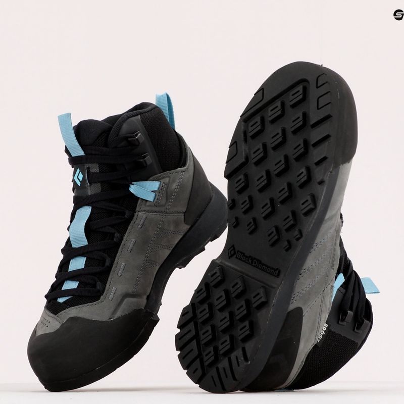 Кросівки  для трекінгу жіночі Black Diamond Mission LT Mid WP Approach steel grey/costal blue 9
