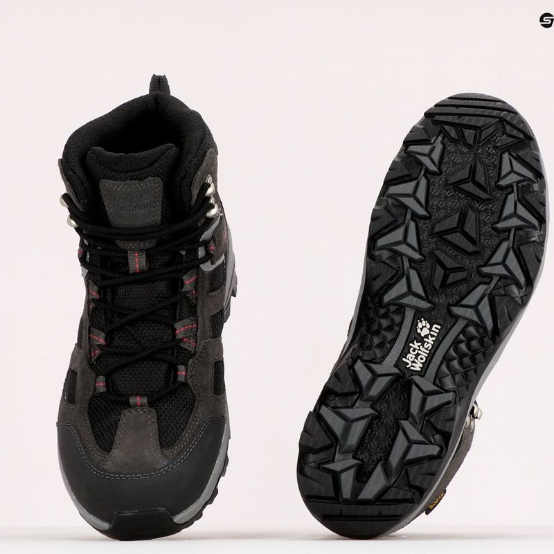 Черевики для трекінгу жіночі Jack Wolfskin Vojo 3 Texapore Mid сірі 4042471_6157 9