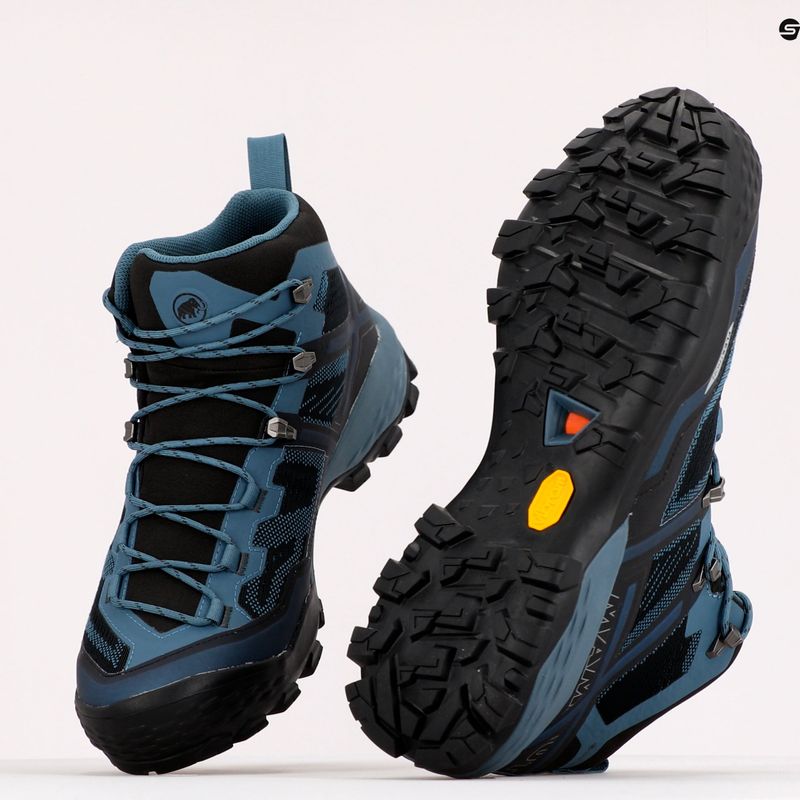 Черевики для трекінгу чоловіче Mammut Ducan Mid GTX блакитні 10