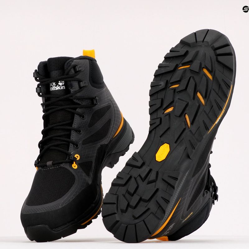 Черевики для трекінгу чоловіче Jack Wolfskin Force Trekker Texapore чорні 4048601_6055 9