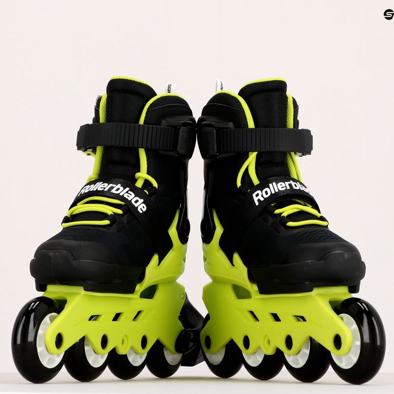 Роликові ковзани дитячі Rollerblade Microblade чорно-жовті7101700215 9