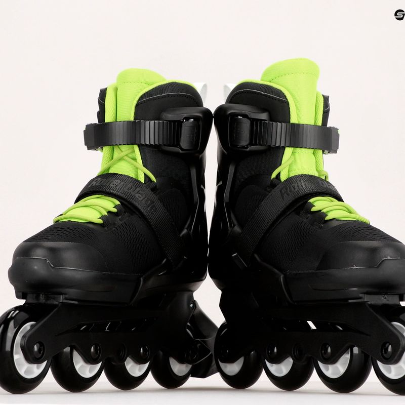 Роликові ковзани дитячі Rollerblade Microblade чорно-зелені 07221900 T83 11