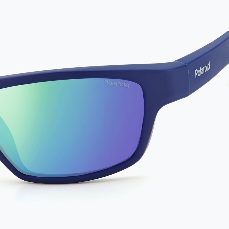 Окуляри сонцезахисні Polaroid PLD 7037/S matt blue/greygreen mirror polarized 6