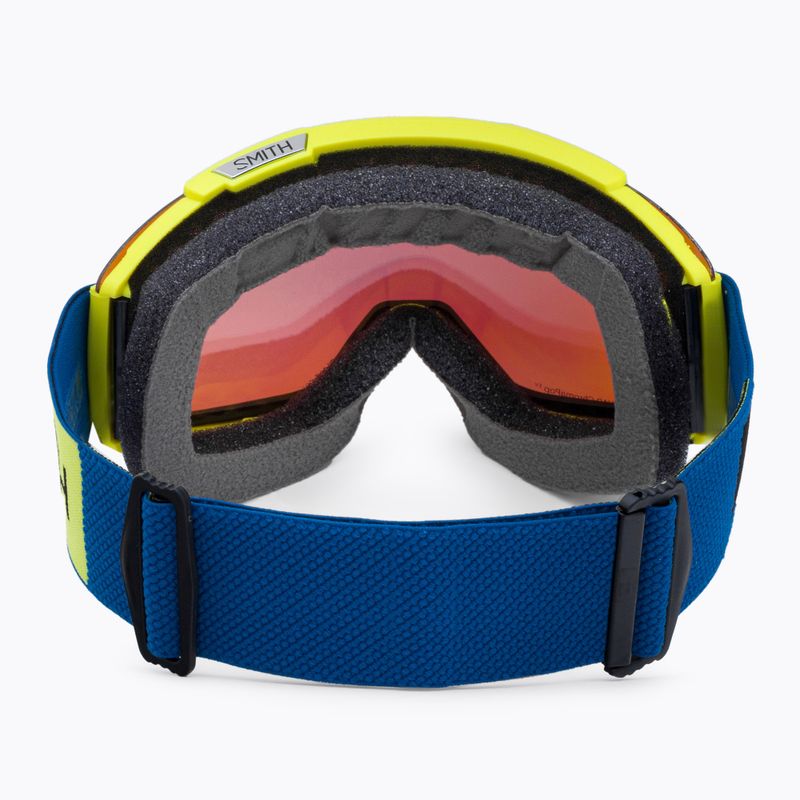 Маска лижна Smith Squad neon yellow/chromapop everyday green mirror M00668 4