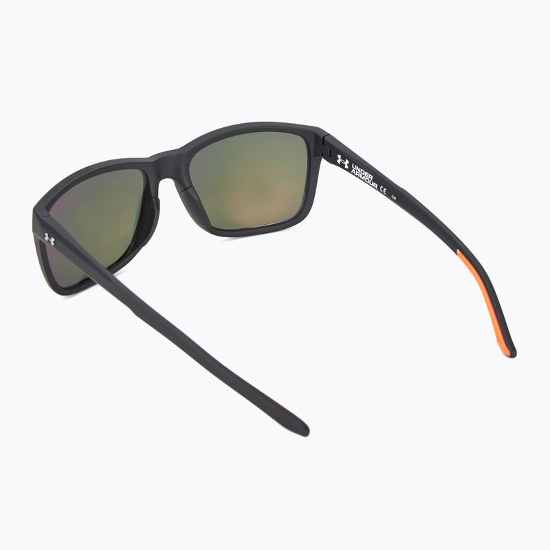 Окуляри сонцезахисні чоловічі Under Armour 0005/S S3 matte black gold/red multilayer 2