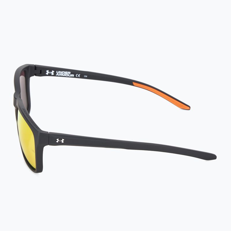 Окуляри сонцезахисні чоловічі Under Armour 0005/S S3 matte black gold/red multilayer 4