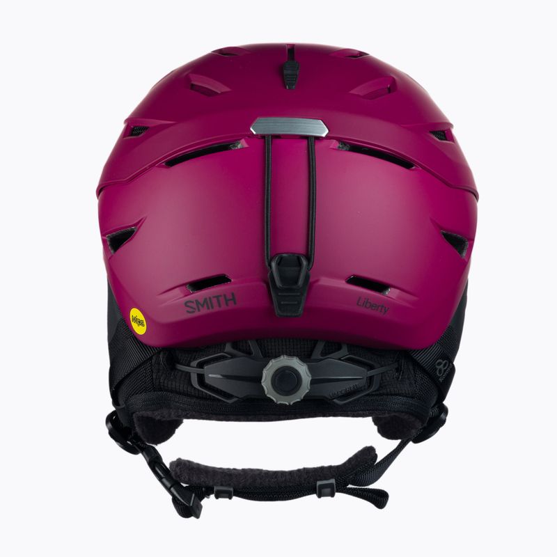 Шолом лижний жіночий  Smith Liberty Mips бордовий E0063009C5155 3