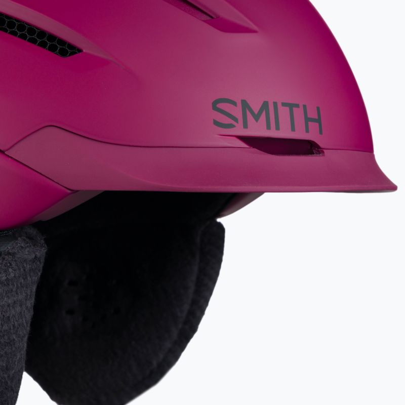 Шолом лижний жіночий  Smith Liberty Mips бордовий E0063009C5155 6